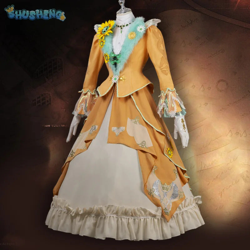 Shusheng-R Identity Ⅴ Cosplay Alice de Ross Reporter Holmes, Miss Watson Costume Halloween Party Fashion Uniform Accessories Prop New Set