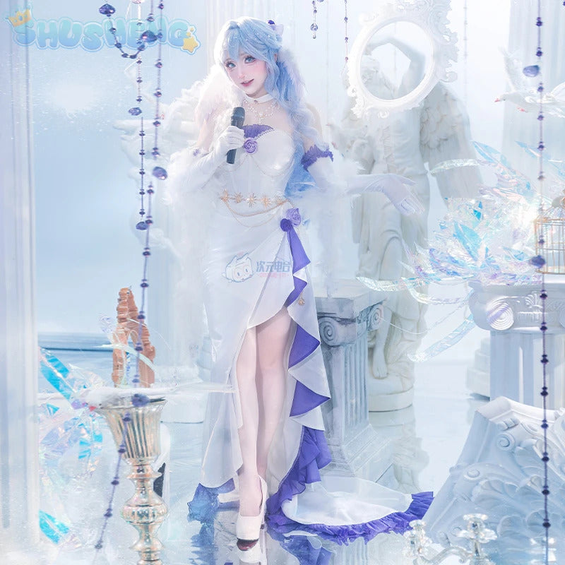 Robin Cosplay Game Honkai: Star Rail Costume Wig Shawl brooch wings accessories gorgeous sexy dress Halloween Christmas uniform