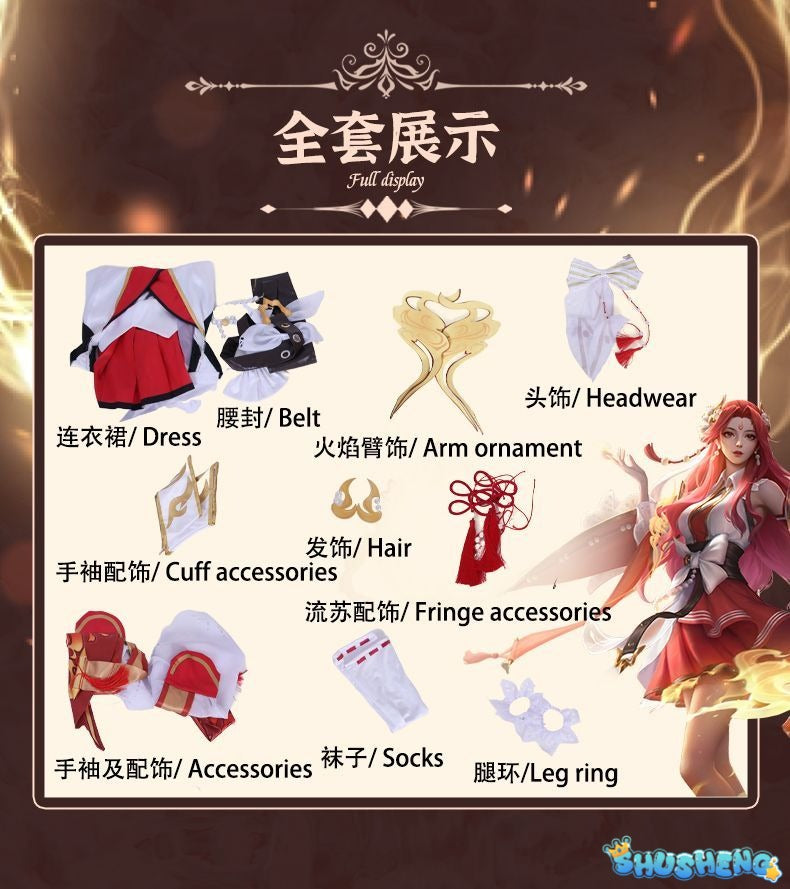 Honor Of Kings Diao Chan Cosplay Costume Cos Game Anime Party Uniform Hallowen Play Role Clothes Clothing Women