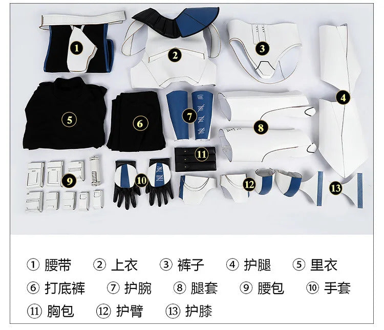 Captain Rex CT-7567 Movie Star Cosplay Costume Helmet shoes gloves waist bag prop set Halloween men women fantasy New uniform