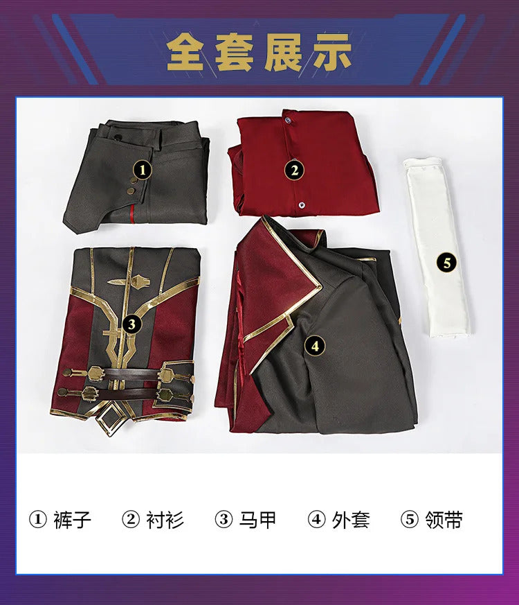 IN STOCK Silco Arcane Cosplay Arcane:League of Legends Silco costume Carnival Party Men Women Uniform Accessories Prop Set
