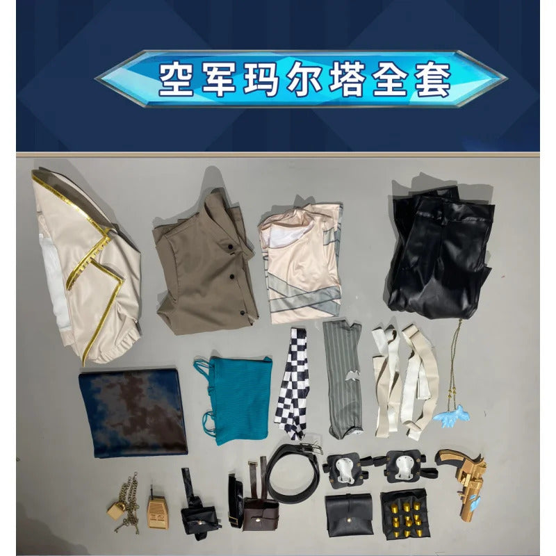 Identity Ⅴ Martha Behamfil Coordinator Cosplay Costume Halloween Party New Uniform Props Wig Accessories Men Women Fashion Set