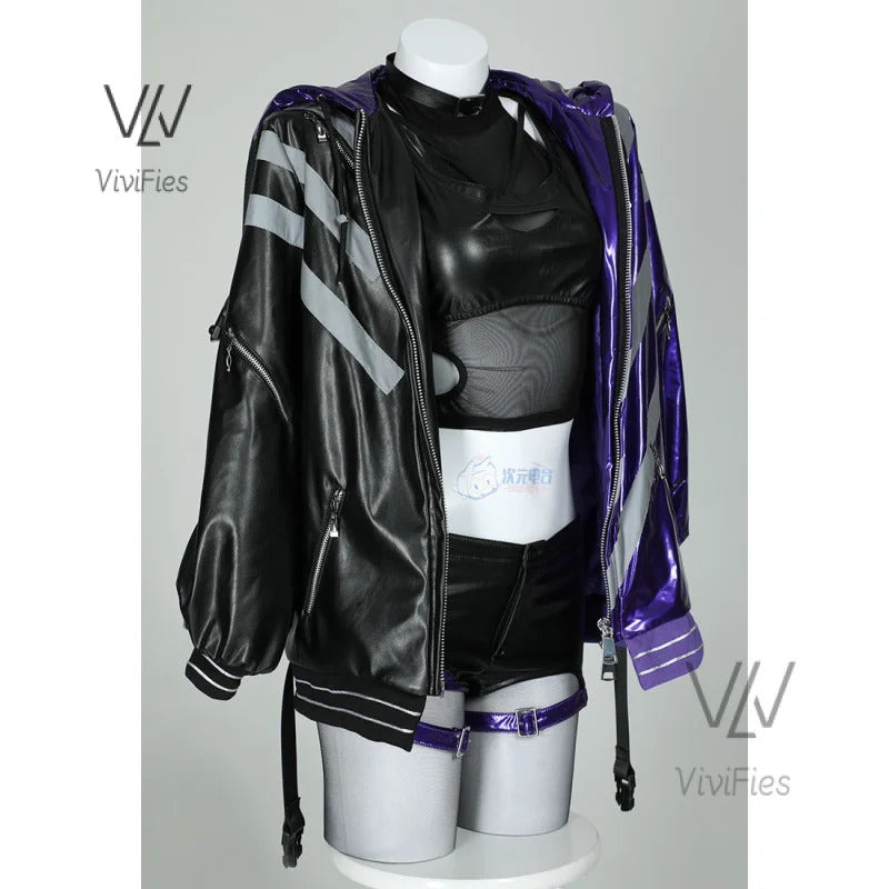 Game Tekken 8 Ling Reina Cosplay Fantasia Costume Disguise for Adult Women Tops Shorts Outfits Halloween Carnival Party Clothes