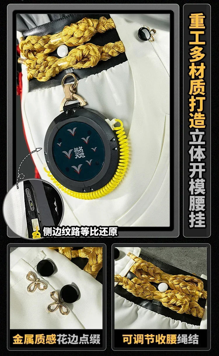 Game Zenless Zone Zero Phaethon Proxy Wise: Crane in the Azure Cosplay Costume Wise Uniform Halloween Carnival Party Christmas