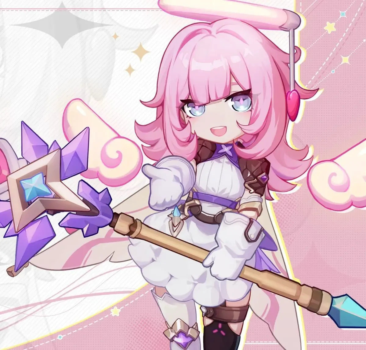 Game Honkai Impact 3 Elysia Cosplay Costume Halloween Carnival Women Sweet Lolita Dress Gloves Props Wig Shawl Socks Uniform Set