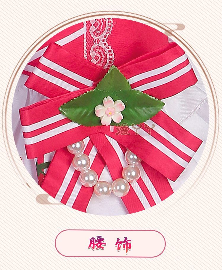 Anime Strawberry Miku 15th Anniversary Cosplay Costume Miku Lovely Lolita Dress Women Halloween Uniform Party Fancy Dress
