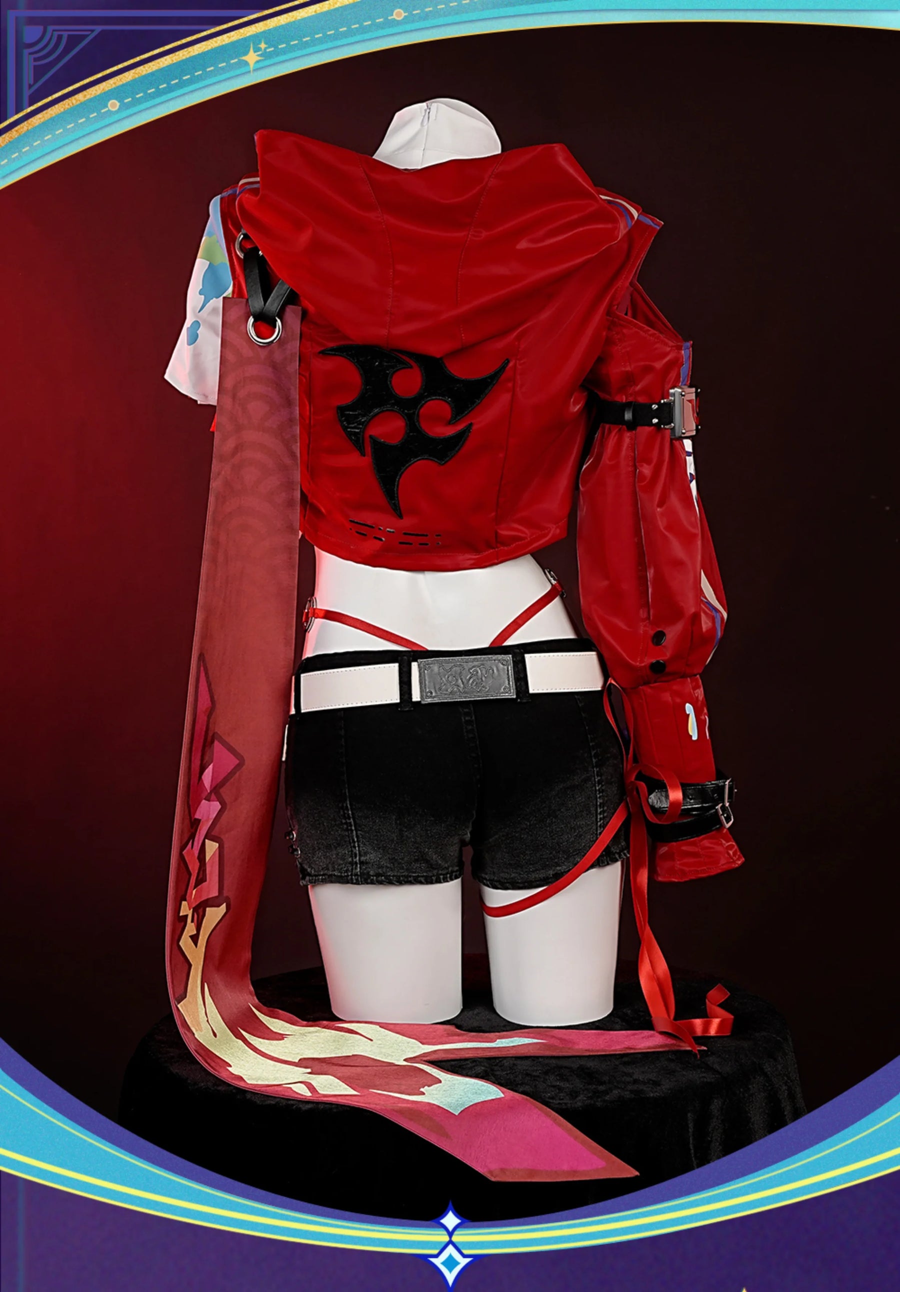 Rappa Cosplay Costume Honkai Star Rail Uniform Hat Jacket Shorts Galaxy Ranger Props Halloween Party Women Accessory Shusheng