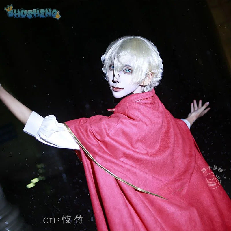 Identity Ⅴ Ithaqua Night watchman Cosplay Primitive skin Costume Halloween Party Gothic Uniform Cloak Props Wig Woman Man Set