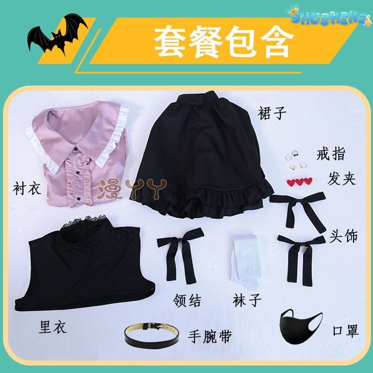 Vampire Miku Cosplay Costume Vocaloid Vampire Miku figure cosplay suit Pink kawaii dress Bowknot uniform