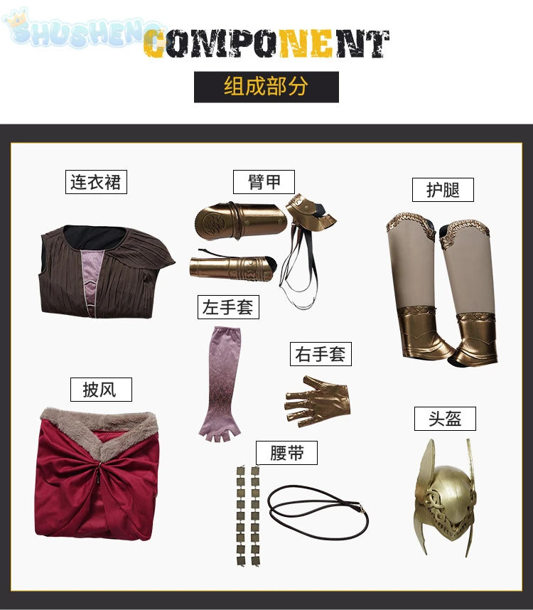 Game Elden Malenia Cosplay Suit Old Man Ring Valkyrie Same Women Malenia Dress Role Play Outfit Accessories Halloween Costumes
