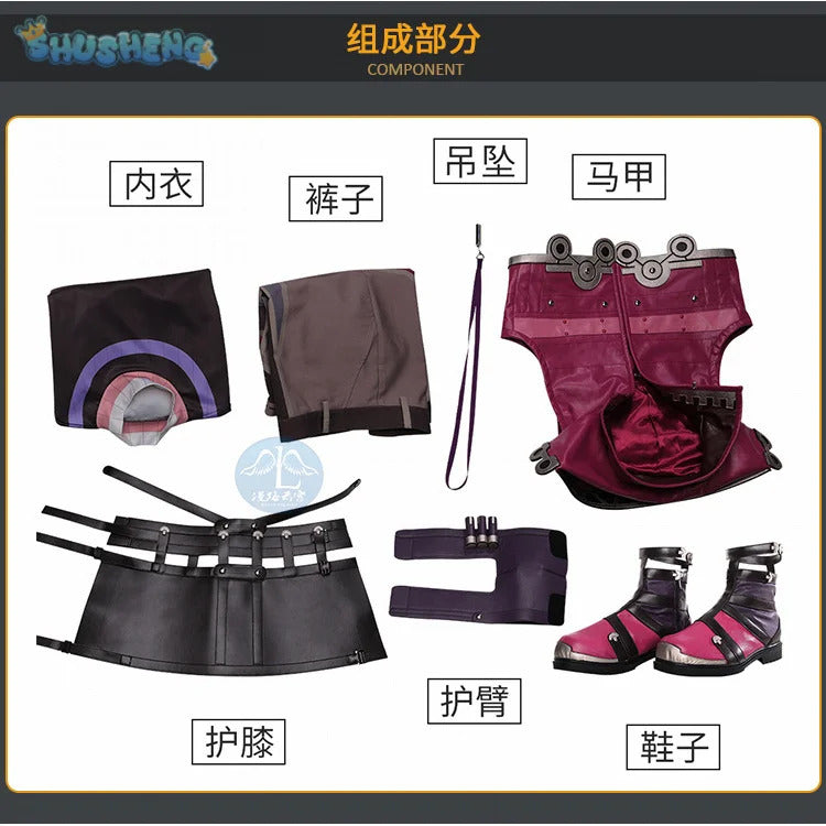 Xenoblade cos Chronicles shulk hero Cosplay Costume Jewelry accessories and props Halloween handsome set
