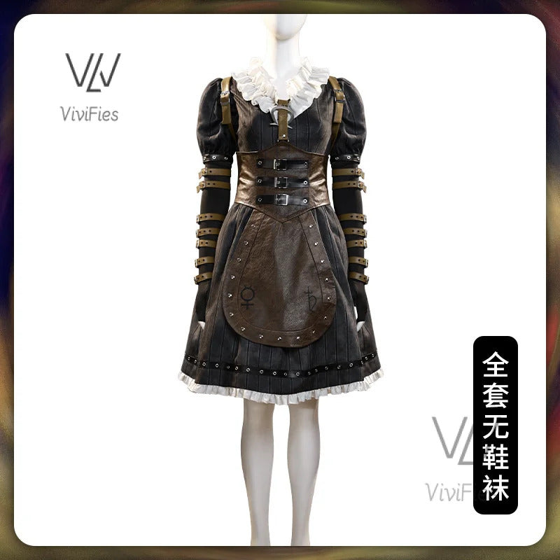 Game Alice: Madness Returns Cosplay Costume Alice Maid Dress Uniform Adult Women Halloween Carnival Party Clothes