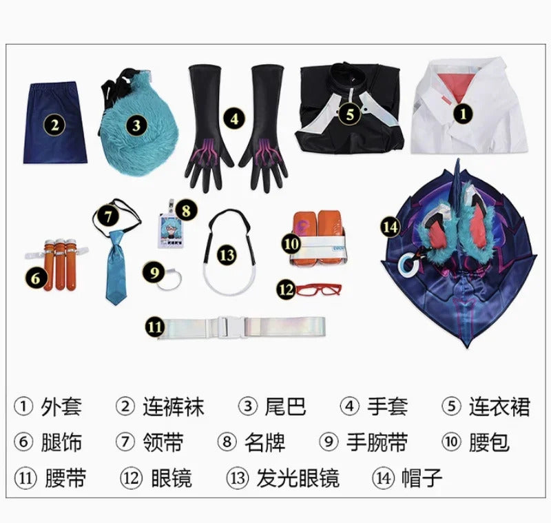 Shusheng LoL Aurora The Witch Between Worlds Cosplay Costume Uniform Hallowen Carnival Party Play Role Clothing for Wome