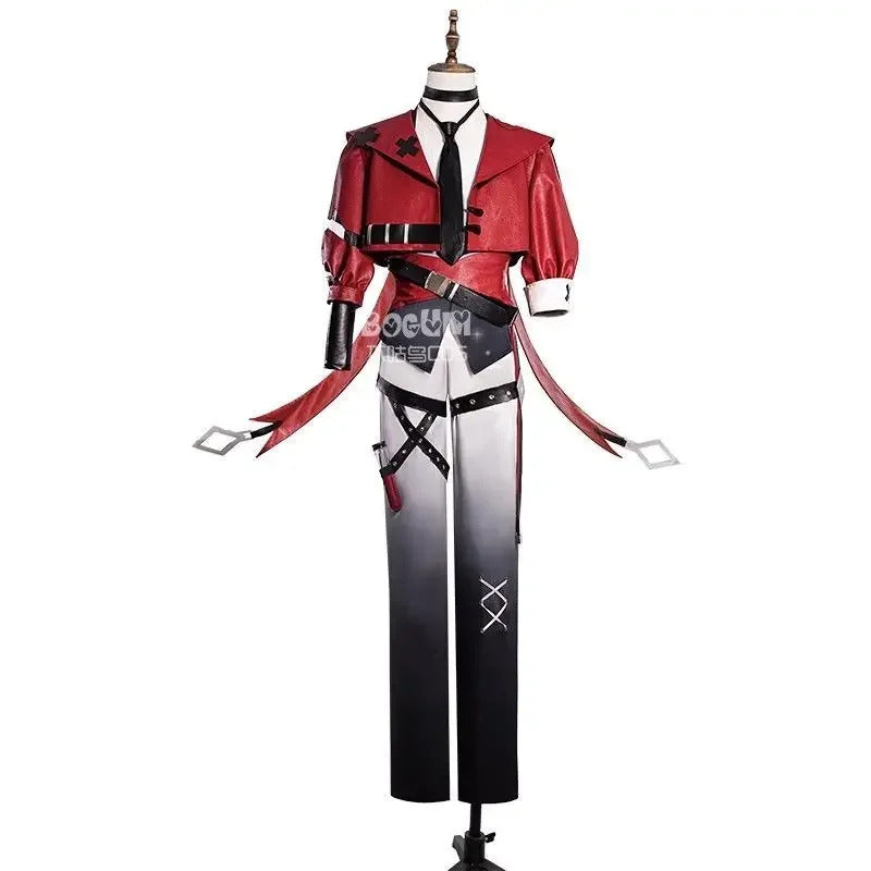 Anime AOTU Anmicius Cosplay Costume Leather jacket pants props tie accessories set Halloween men women fashion New uniform