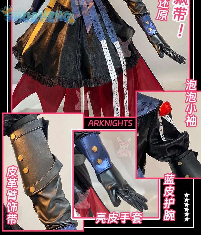 Specter Cosplay Game Arknights Costume Hat Stockings Accessories Props Gothic Lolita Dress Set Halloween Party Woman Uniform