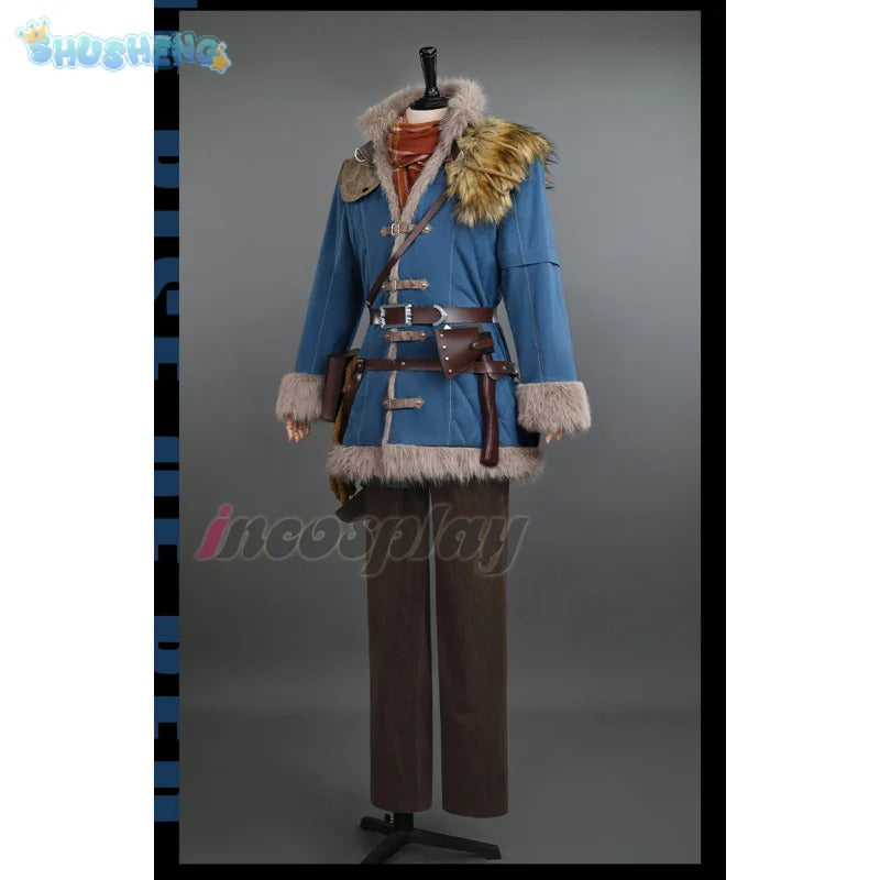 Lies of P: Overture Male lead P Cosplay Costume Coat pants belt props accessories scarf set Halloween party new fashion uniform