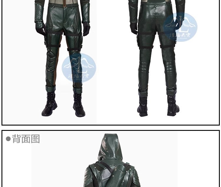 The Arrow Season 5 Green Arrow Cosplay Costume Oliver Quee Outfit Halloween Costumes