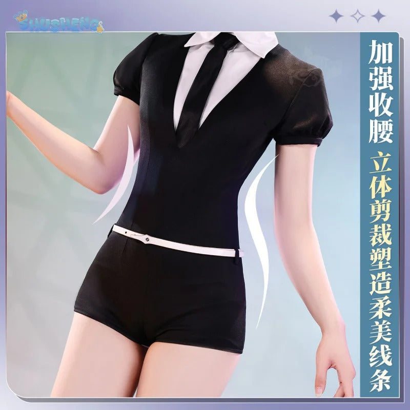 Phosphophyllite Antarcticite Land of the Lustrous Men Women Cosplay Costume Wig Tie Jumpsuit Outfit Uniform Belt