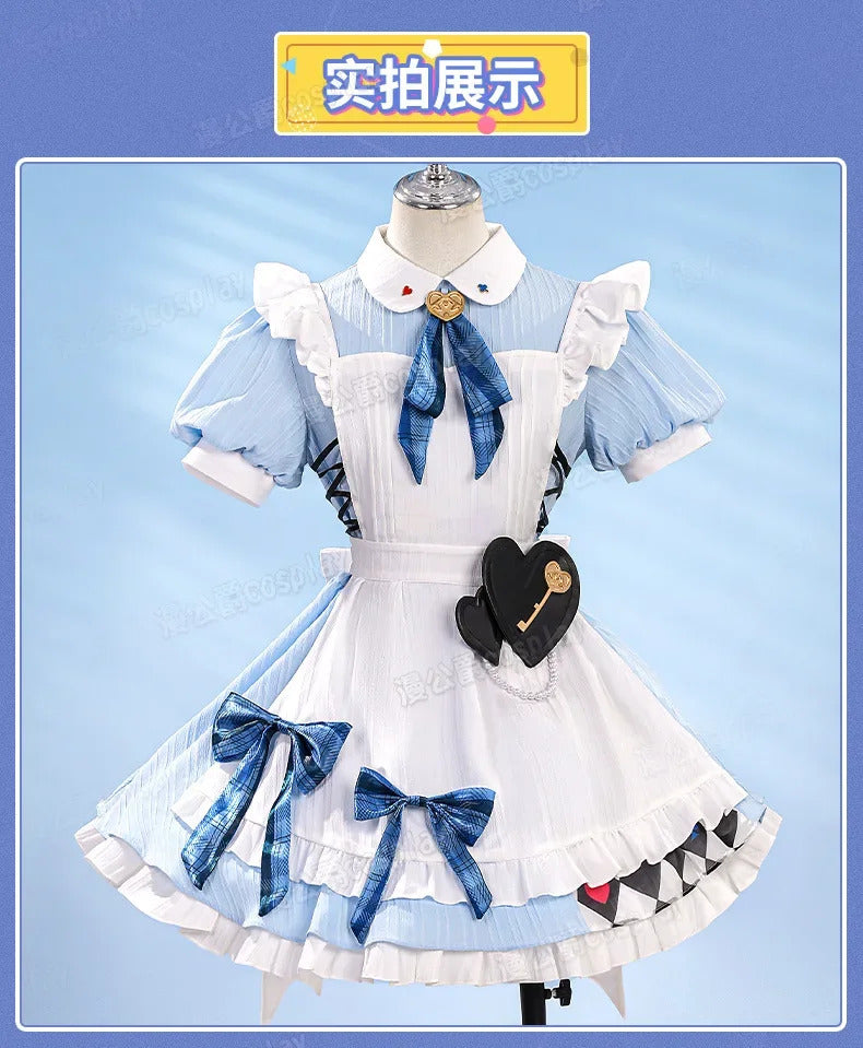 LoveLive μ's X GIGO Full Set Cosplay Concert Costume Maid Uniform Halloween Carnival Party Christmas Play Role Clothing