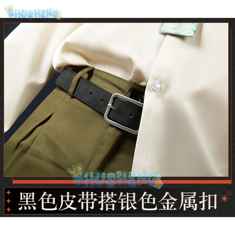 Reverse:1999 Windsong Cosplay Costume Coat shirt tie belt gloves necklace Halloween party Handsome man Woman uniform Full Set