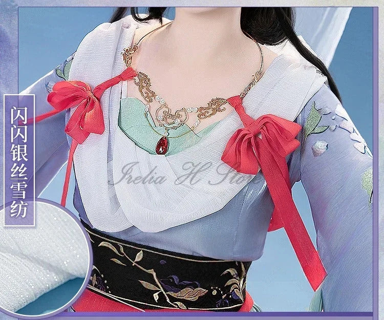 Game Reverse:1999 Jiu Niangzi Cosplay Costume Halloween Carnival Chinese Style Gorgeous Hanfu Dress Accessories Prop Woman Set