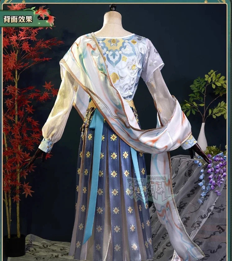Shusheng-R Identity Ⅴ Emily Dyer Doctor Lydia Jones Cosplay Costume Halloween carnival Gorgeous Chinese style dress accessories prop set