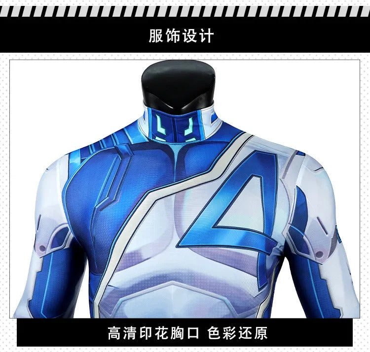 Mister Fantastic Cosplay Costume Reed Richards Uniform Halloween Carnival Party Christmas Play Role Clothes Clothing for Men