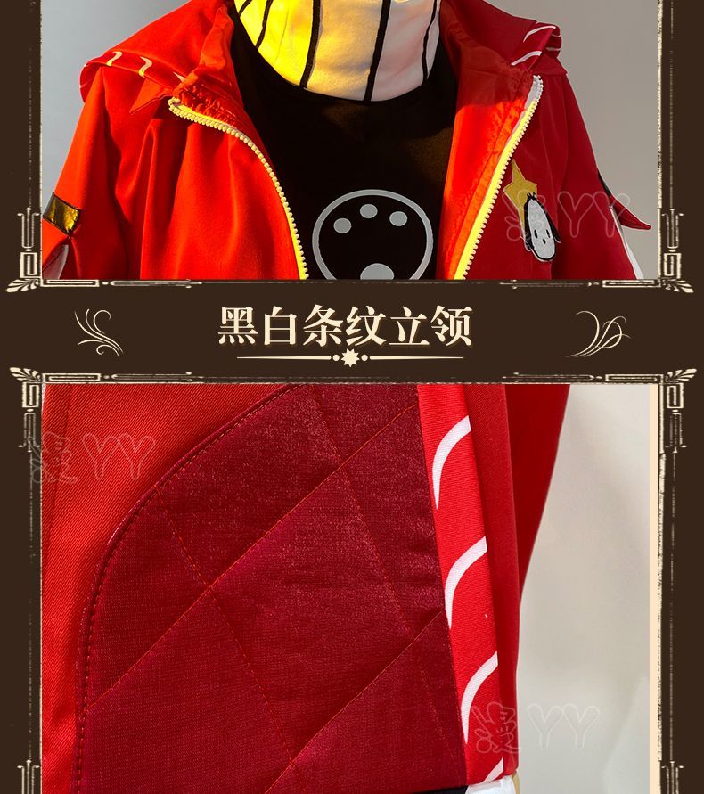 Prisoner Luca Balsa Cosplay Game Identity V Cosplay Costume Red Uniforms Coat Hat Wig Suits Party Play Clothes for Men Women