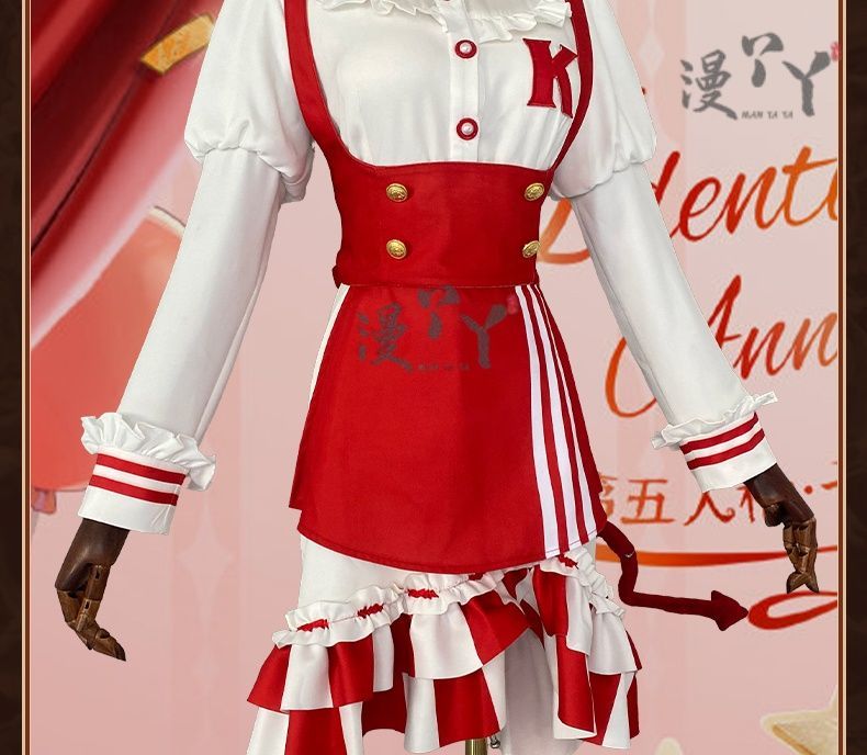 Game Identity V Vera Nair Miss K Cosplay Costume Lace Lolita Dress Women's Dress Anime Perfumer Role-play Wig Shoe Prop Suits