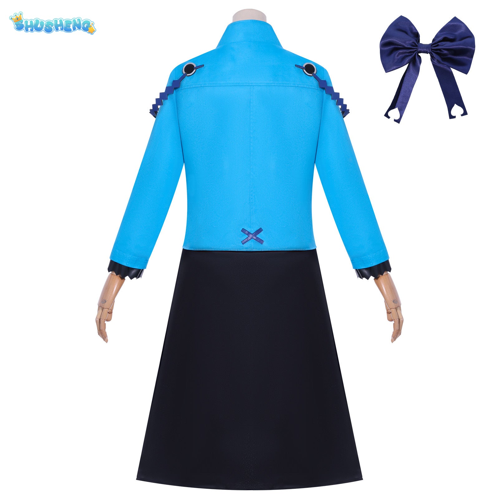 Anime Virgin Punk Cosplay Ubu Kanpi Costume Adult Women Dress Coat Headband Stockings Outfits Halloween Carnival Party Suit