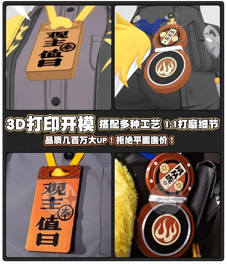 Zenless Zone Zero Ju Fufu Cosplay Costume Uniform Jacket Shorts Yunkui Summit Halloween Party for Women Girls Props