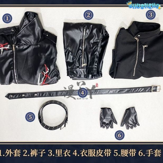 Game Love And Deepspace Leather Sylus Cosplay Costume Cos Qinche Sylus Party Uniform Women Men Hallowen Play Role Clothes