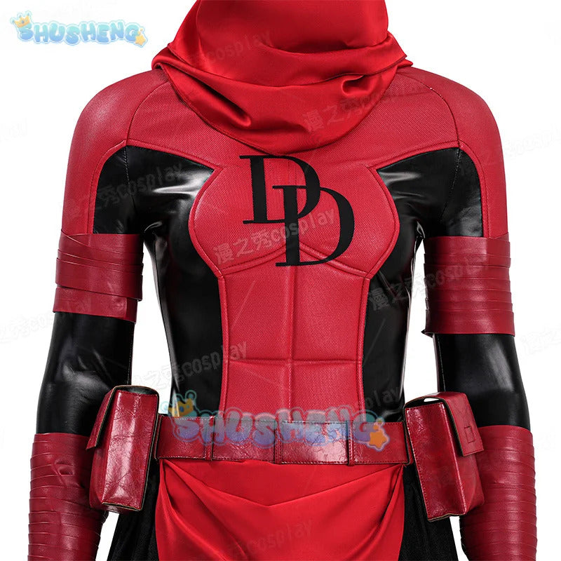 Elektra Cosplay Costume Elektra Natchios Uniform Halloween Carnival Party Christmas Play Role Clothes Clothing for Women