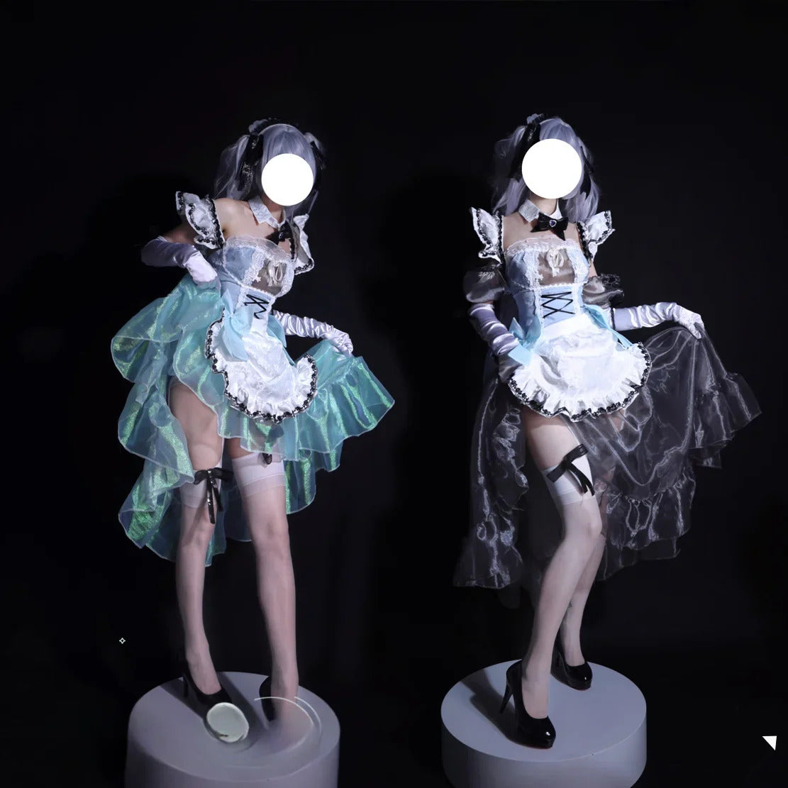 NIKKE:The Goddess of Victory Cinderella Cosplay Costume Halloween sweet beauty servant dress wig prop set girl Lolita uniform