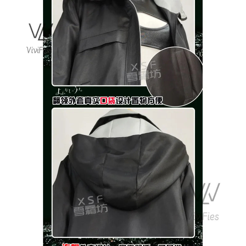 New Anime Yofukashi No Uta Cosplay Nanakusa Nazuna Cosplay Costume Call of The Night Cosplay Costume Halloween Coak Cloak