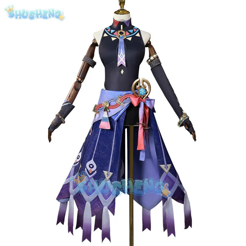 Citlali Cosplay Costume Dress Genshin Impact Outfit Headwear Masters of The Night-Wind Natlan Halloween Party Women Carnival