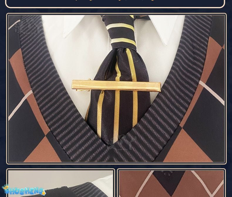 Game Identity V Mechanic Tracy Reznik Cosplay Costume Party Suit Shirt Vest Pants Halloween Uniform Anime Clothes