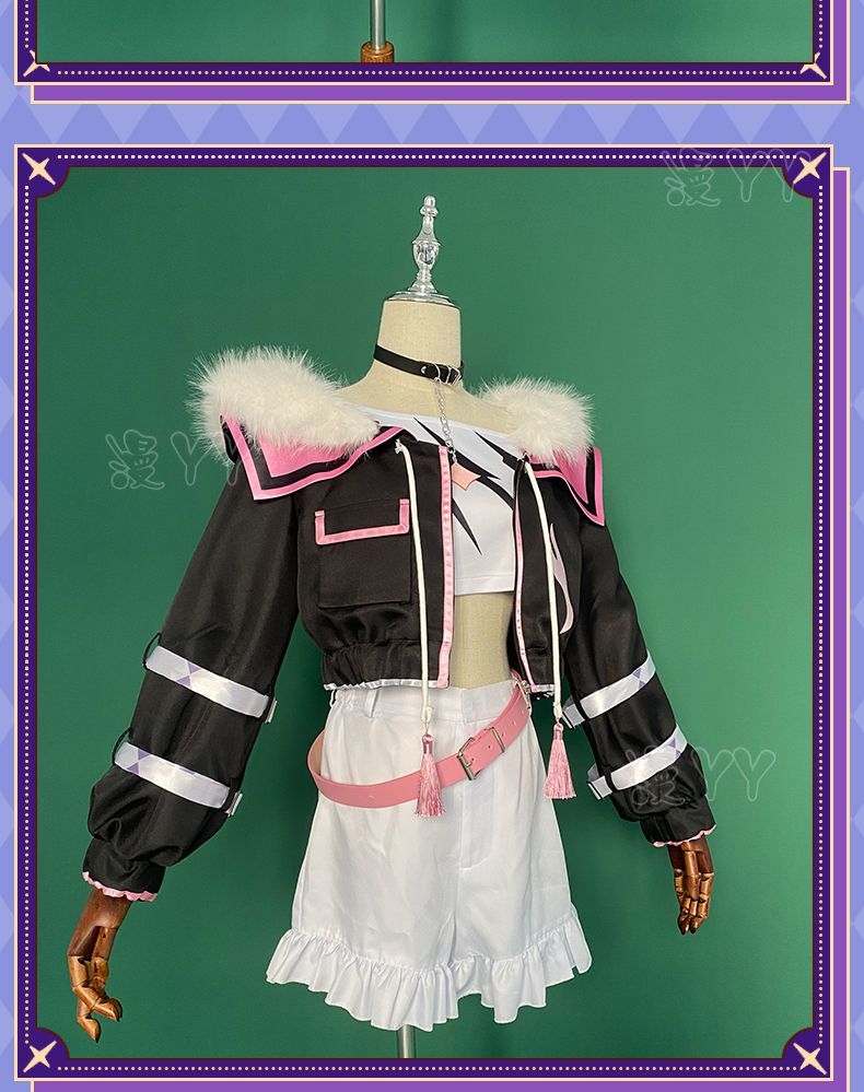 YouTuber VTuber Mococo Abyssgard Cosplay Costume Party Suit Top Skirts Halloween Uniform Anime Clothing Custom Made Shoes