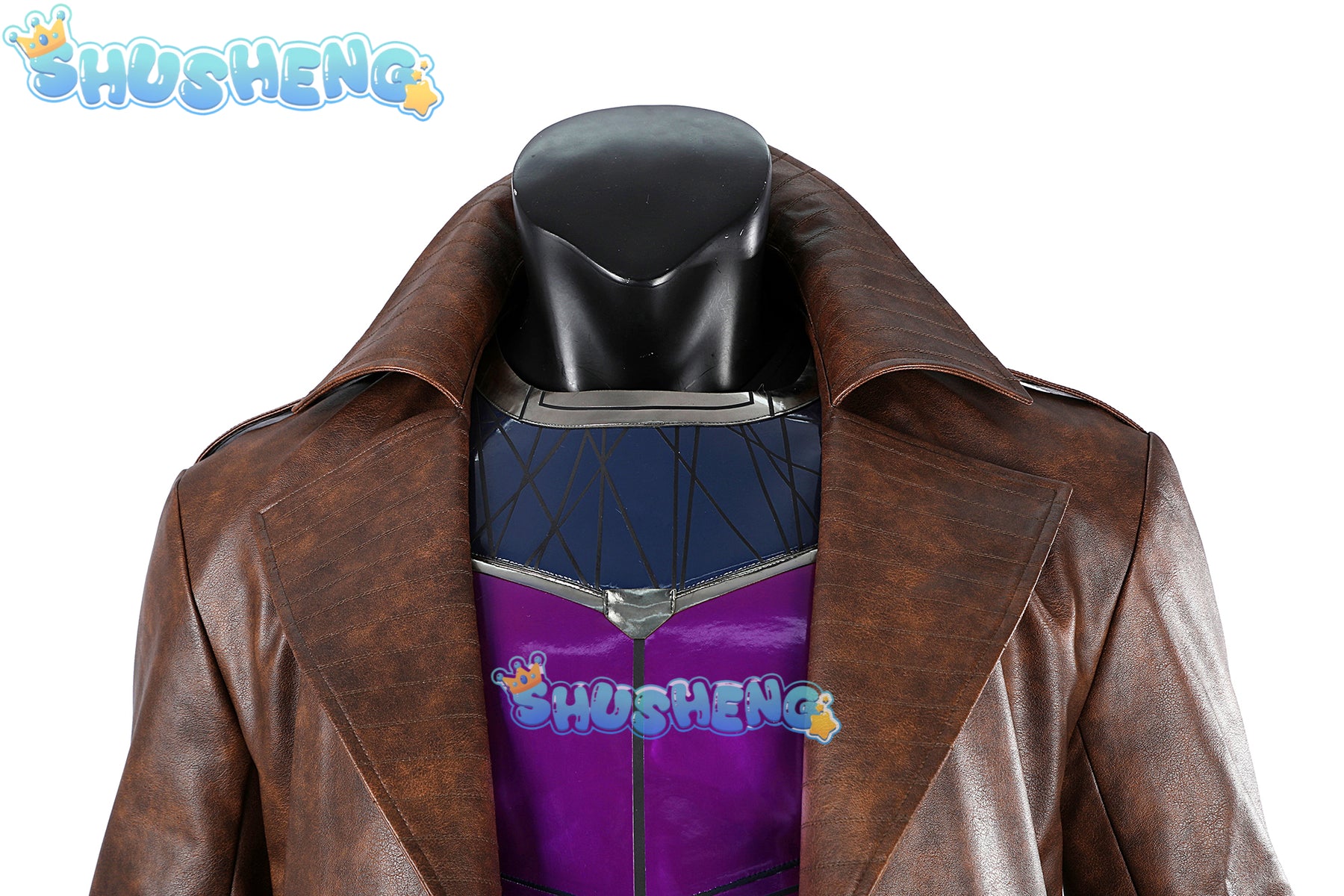 Gambit Cosplay Costume Man Leather Trench Coat Full Set and Individual Items Are Sold Custom Size