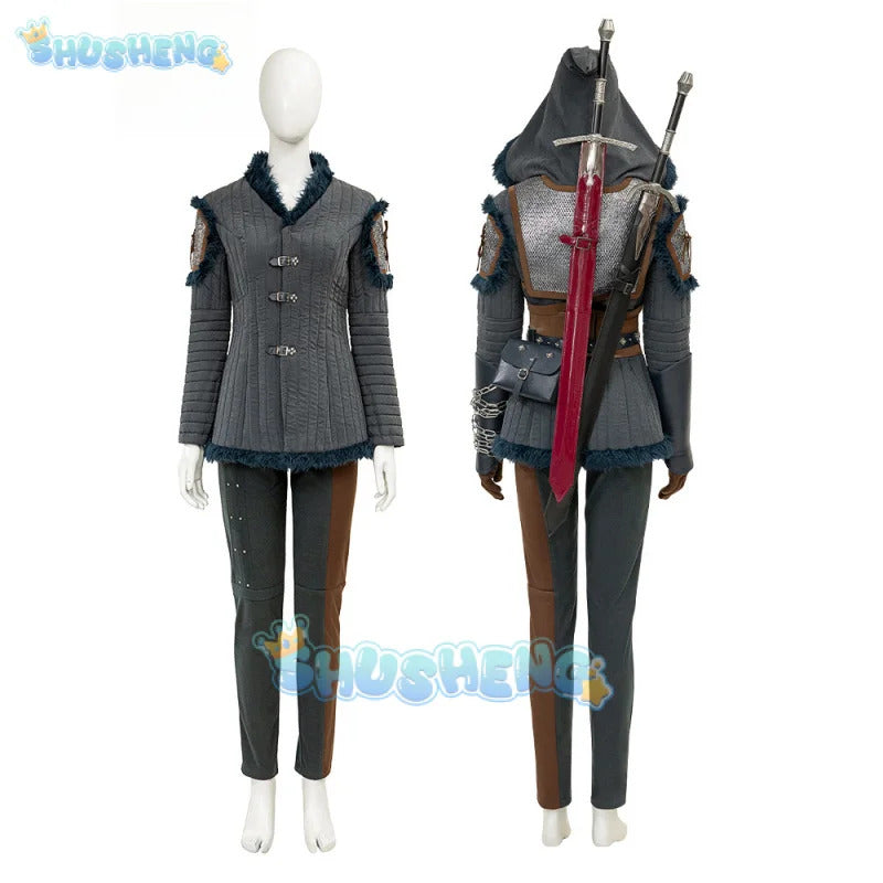 Ciri Witcher 4 Cosplay Costume Uniform Cirilla Fiona Elen Riannon Halloween Carnival Party Christmas Play Role Clothes Clothing