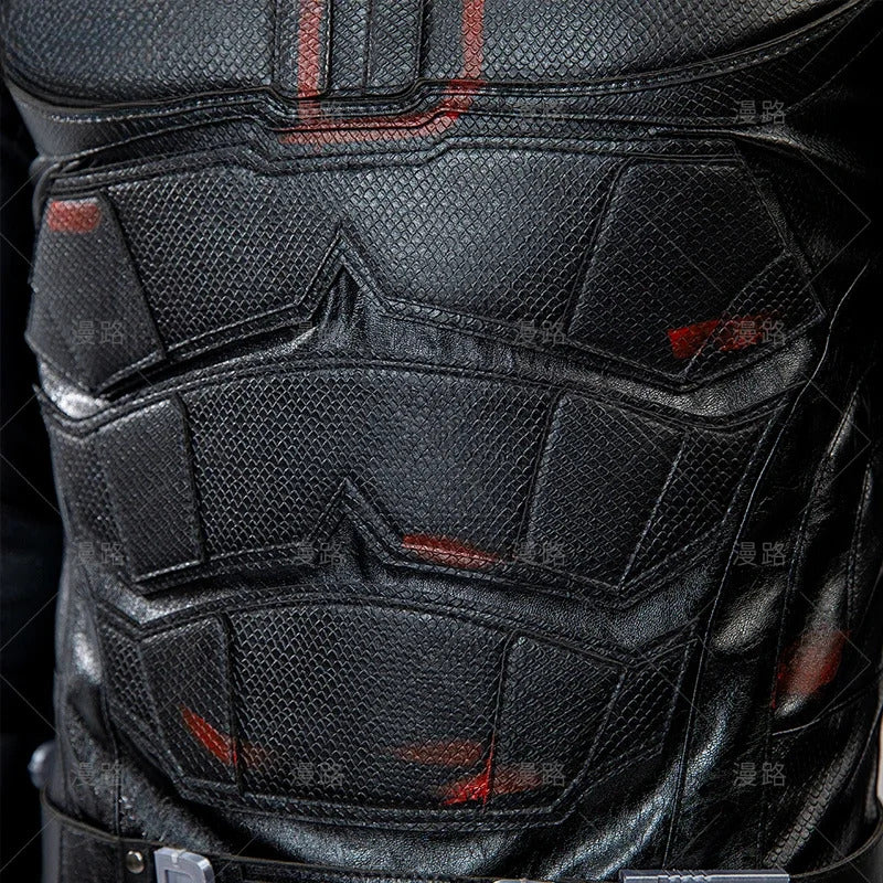 Superhero Matt Murdock Movie Daredevil 2 Cosplay Costume Halloween Men High Quality Leather Tight jumpsuit Gloves Props New Set