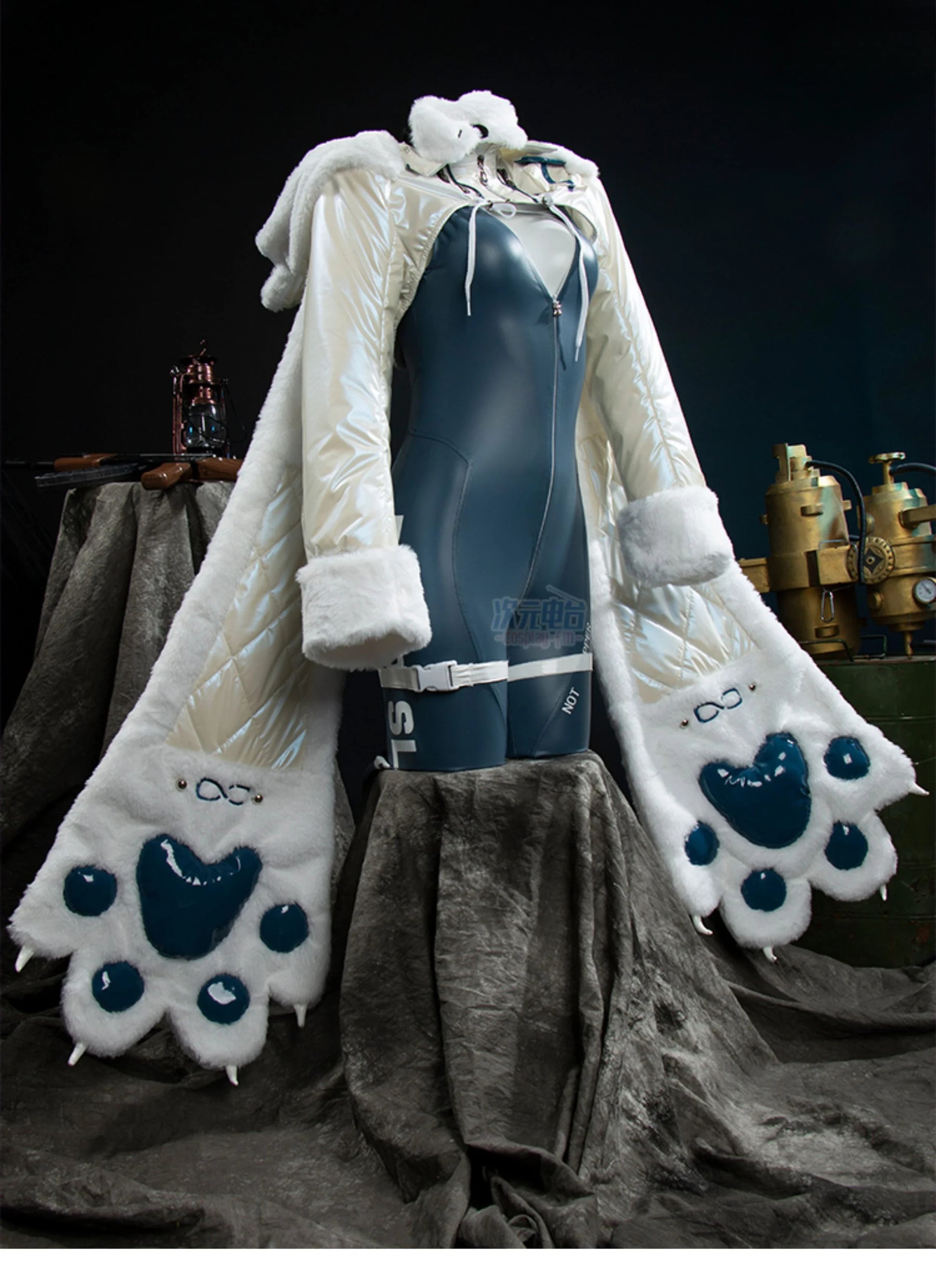 Shusheng-R Game NIKKE:The Goddess of Victory Neve Cosplay Costume Tight leather jumpsuit coat hat Halloween carnival sweet uniform Neve set