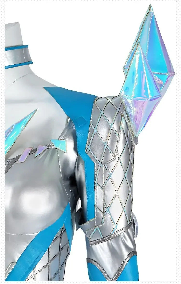 White Queen Emma Grace Frost Rivals cosplay costume High quality women fantasy jumpsuit shoes props shoulder armor Halloween set