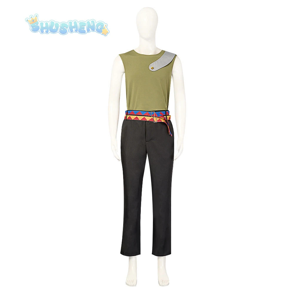 Anime JoJo's Bizarre Adventure Kujo Jotaro Cosplay Costume Hat vest coat belt Halloween carnival Woman man full set uniform