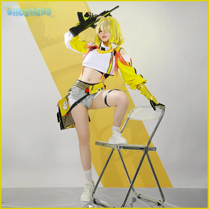 Shusheng-R NIKKE:The Goddess of Victory Elegant Cosplay Elegg Costume Coat waist bag shorts gloves belt accessories Halloween sweet set