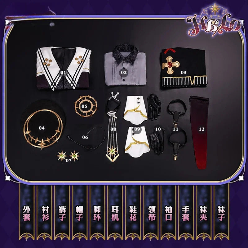 Ensemble Stars Suou Tsukasa Angel Uniform Mashiro Tomoya Shinobu Sengoku Hanamura Fuyume Cosplay Costume Halloween Props