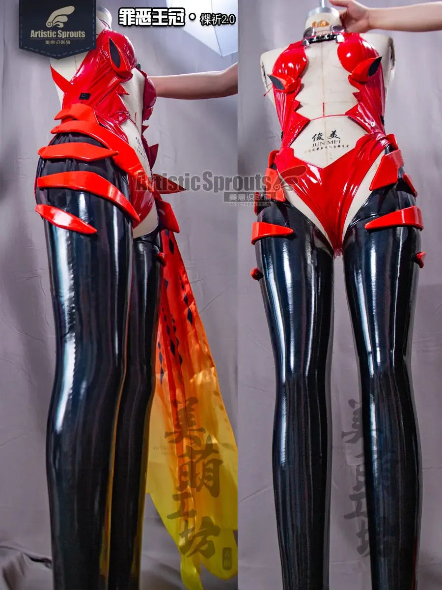 Inori Anime Cosplay Costume Guilty Crown Egoist Yuzuriha Cosplay Goldfish Red Sexy Jumpsuits Fighting Uniform Halloween For Suit