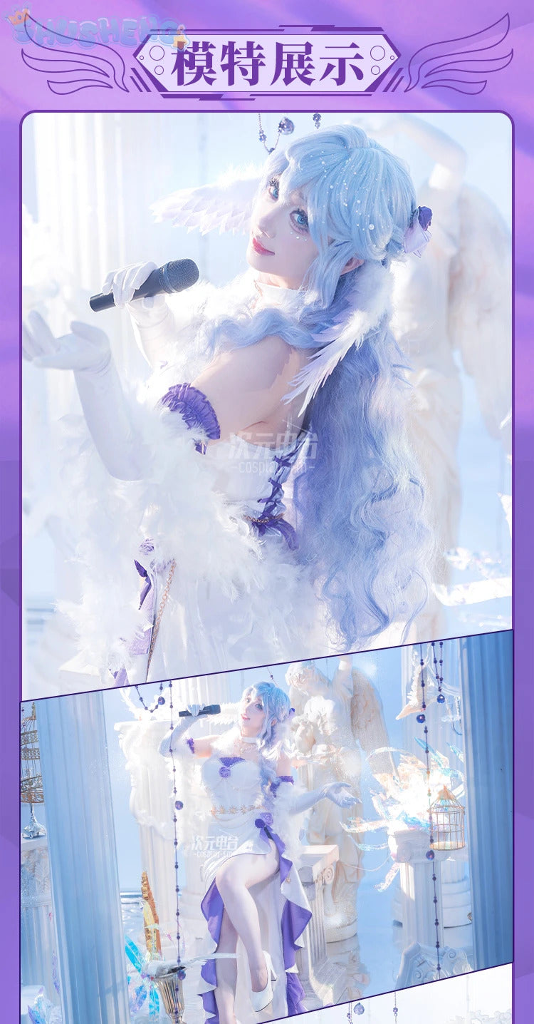 Robin Cosplay Game Honkai: Star Rail Costume Wig Shawl brooch wings accessories gorgeous sexy dress Halloween Christmas uniform