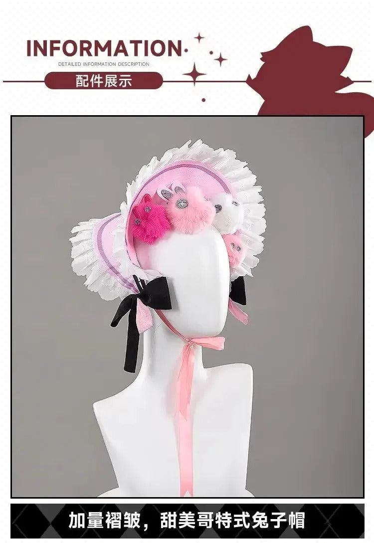 Game Azur Lane USS Halford Cosplay Costume Sexy pink jumpsuit props accessories wig set Halloween sweet women New uniform S-XXL
