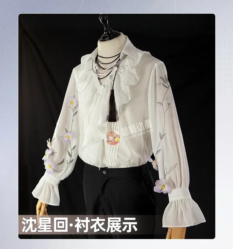 Love and Deepspace Xavier Cosplay Costume Shirt Party Fashion Handsome Uniform Halloween Role Play Clothing